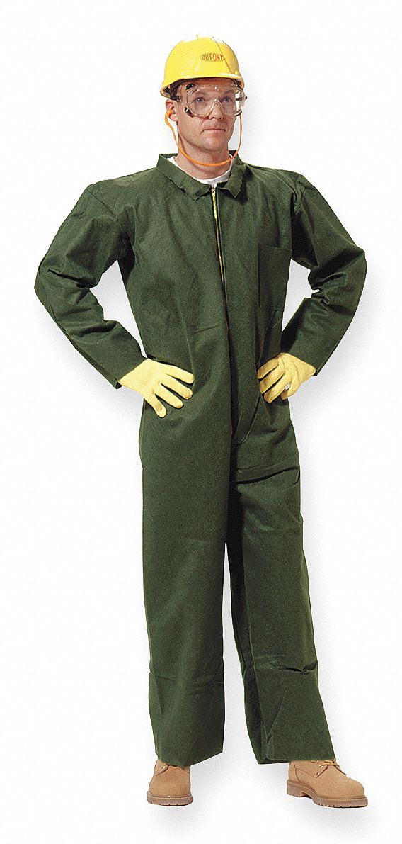 DUPONT Nomex® Limitedwear, FlameResistant Coverall, Size XL, Closure Type Zipper 2ZHJ4