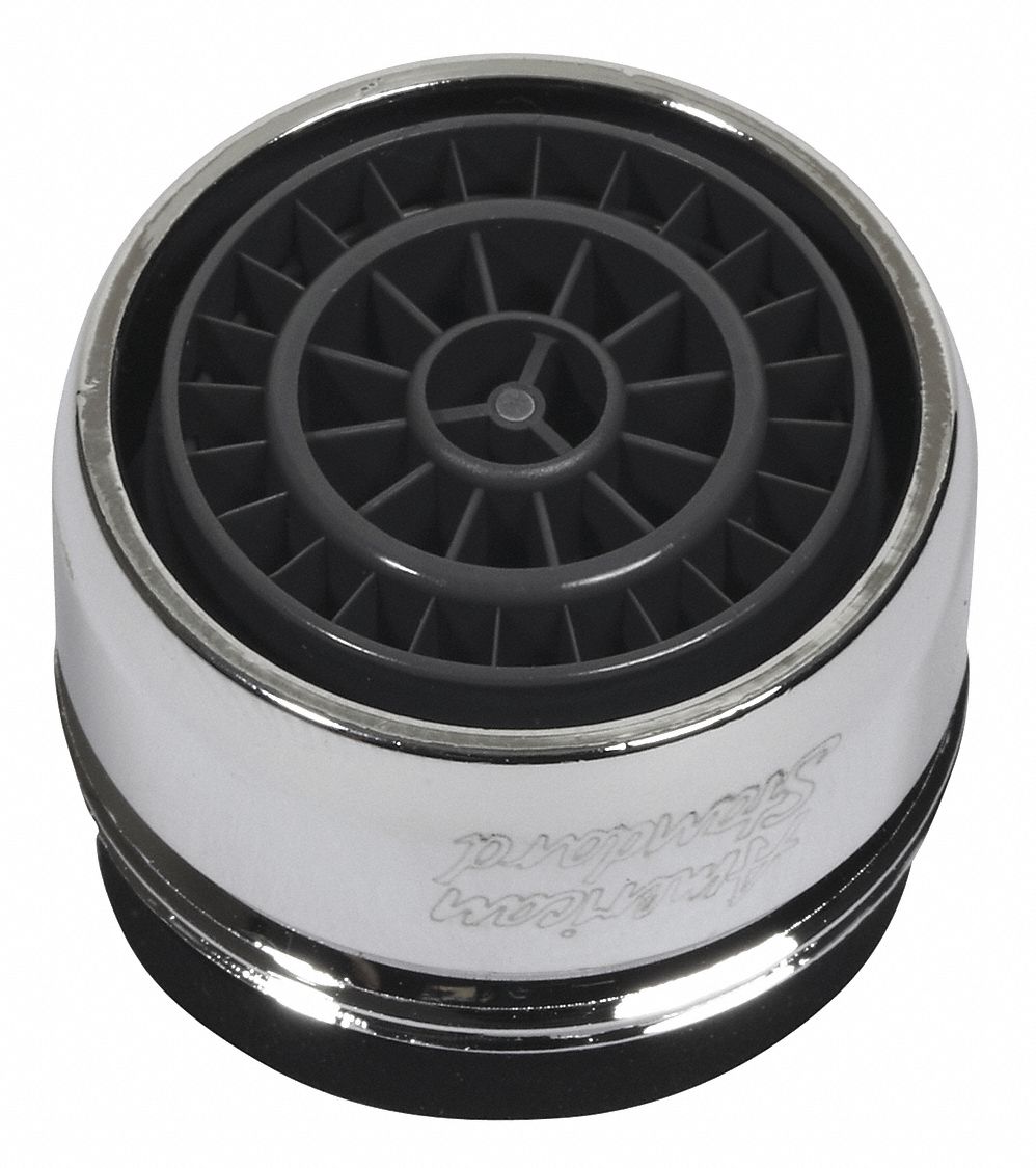 Outlet: 1.5 gpm Flow Rate, Laminar Flow Outlet, Metal, Chrome Finish, Male