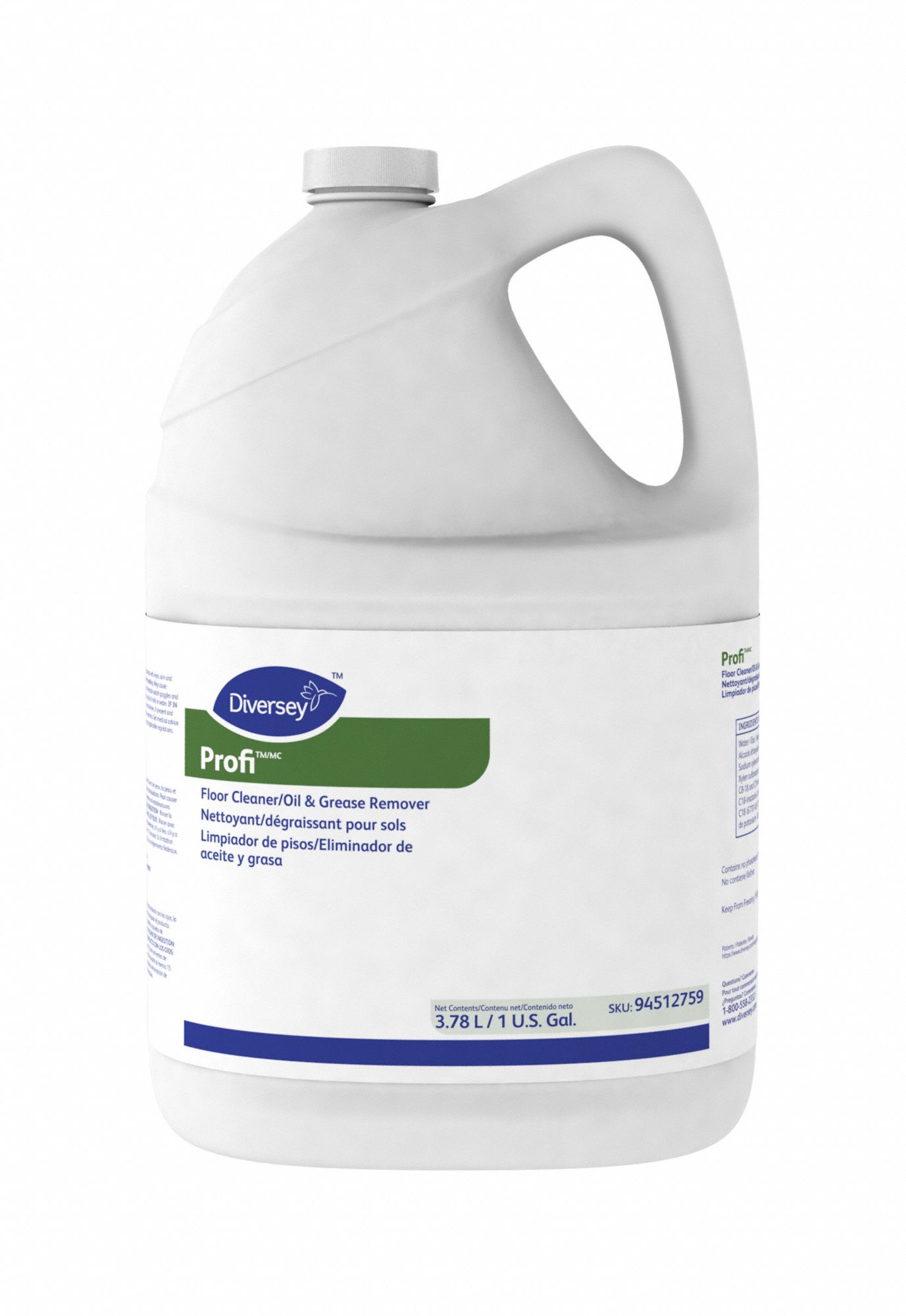Floor Cleaner: Jug, 1 gal Container Size, Concentrated, Liquid