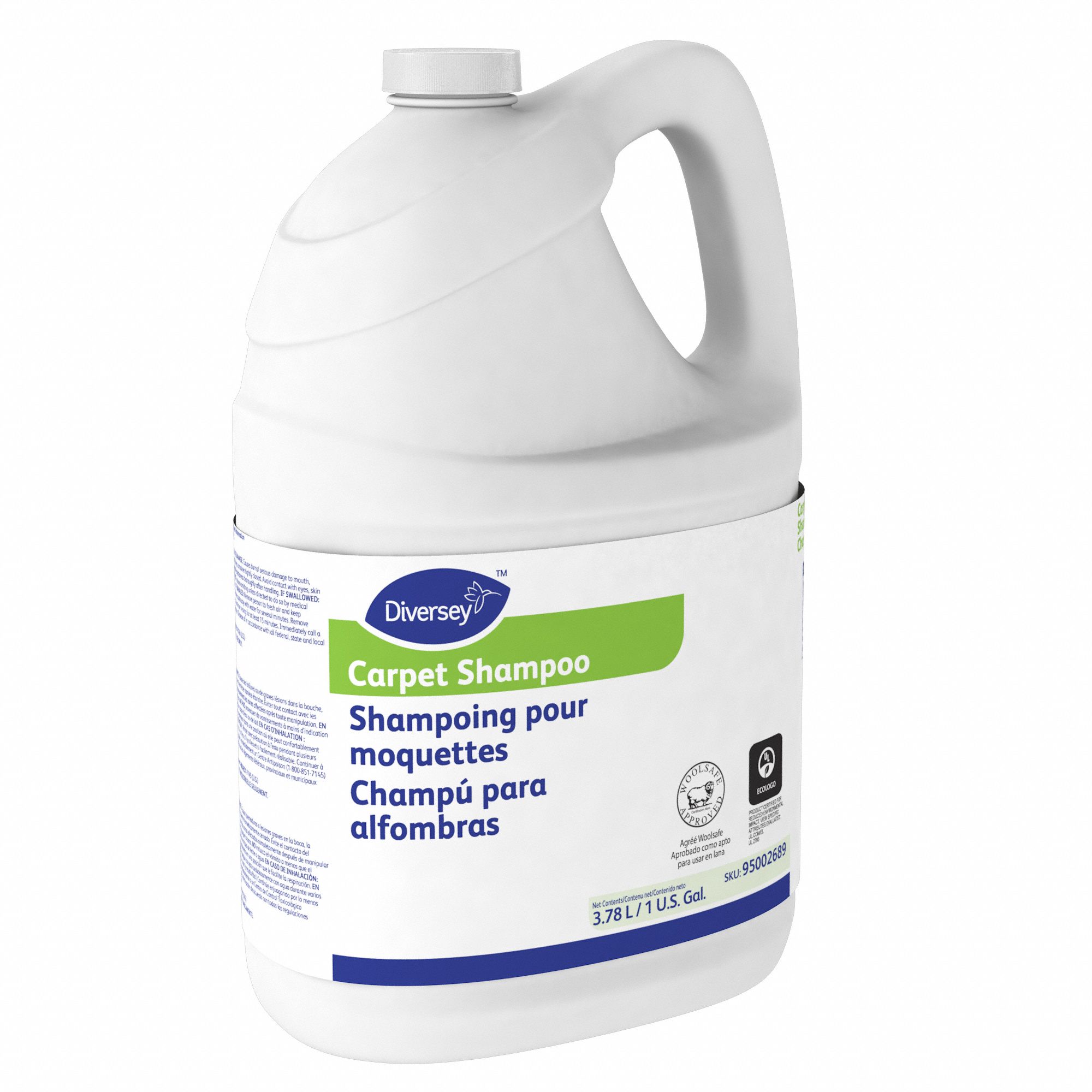 DIVERSEY Carpet Shampoo Jug, 1 gal, Liquid, Fruity 2ZHU295002689