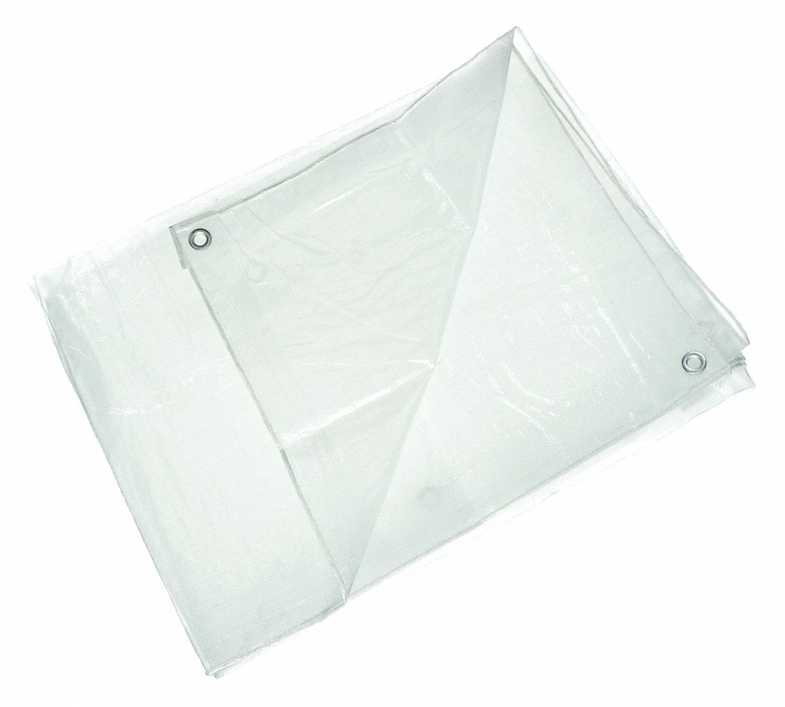 TARP,TRANSPARENT,POLYETHYLENE,40X60