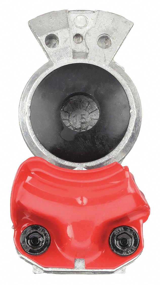 Gladhand: 1/2 in Port Size, Steel, Straight, 1/2"-14 Thread Size