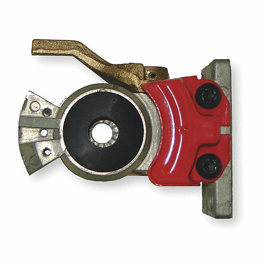 STRAIGHT MOUNT RED EMERGENCY GLAD HAND WITH SCREEN GLADHAND WITH SCREEN 