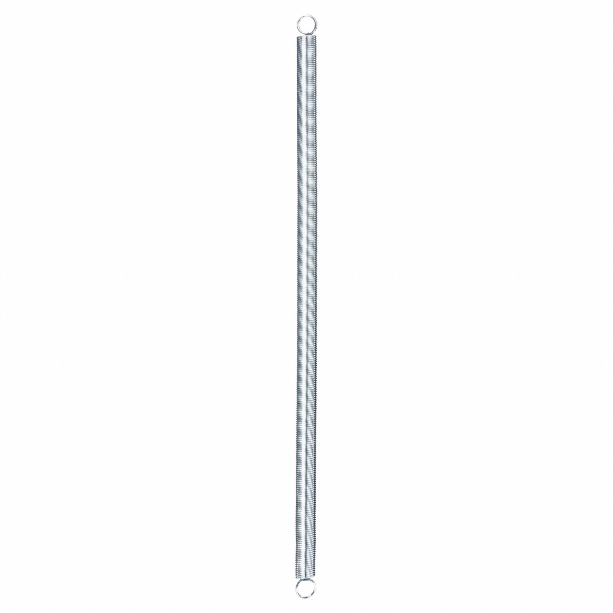SUPPORT SPRING, STEEL, YELLOW ZINC FINISH, 25 IN L, SILVER, 1 3/50 IN OUTSIDE DIAMETER