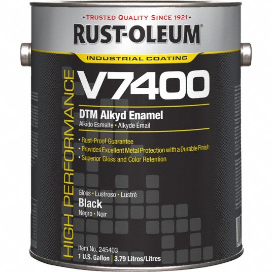 RUSTOLEUM High Gloss Interior/Exterior Paint, Oil Base
