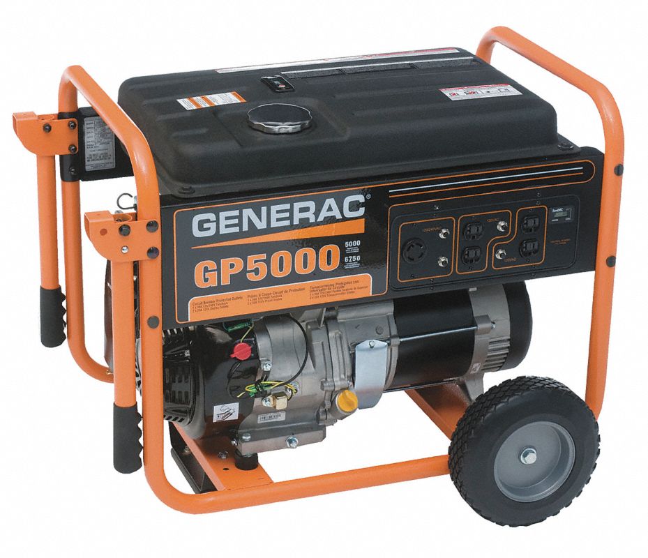 GENERAC Generador Portatil, Combustible de Gasolina, Tipo de Arranque ...