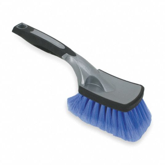918680-5 Tough Guy Floor Drain Brush: Straight Handle, Polypropylene  Bristle, Black, 4 in Brush Dia