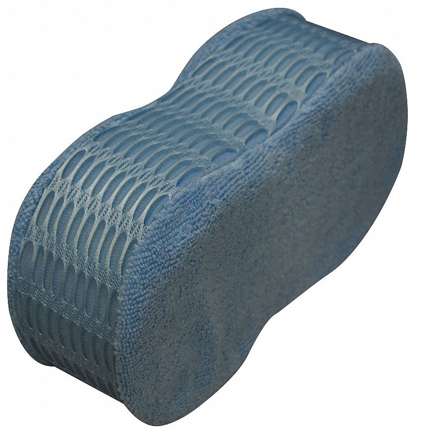 SCRUBBER SPONGE,9 IN L,BLUE
