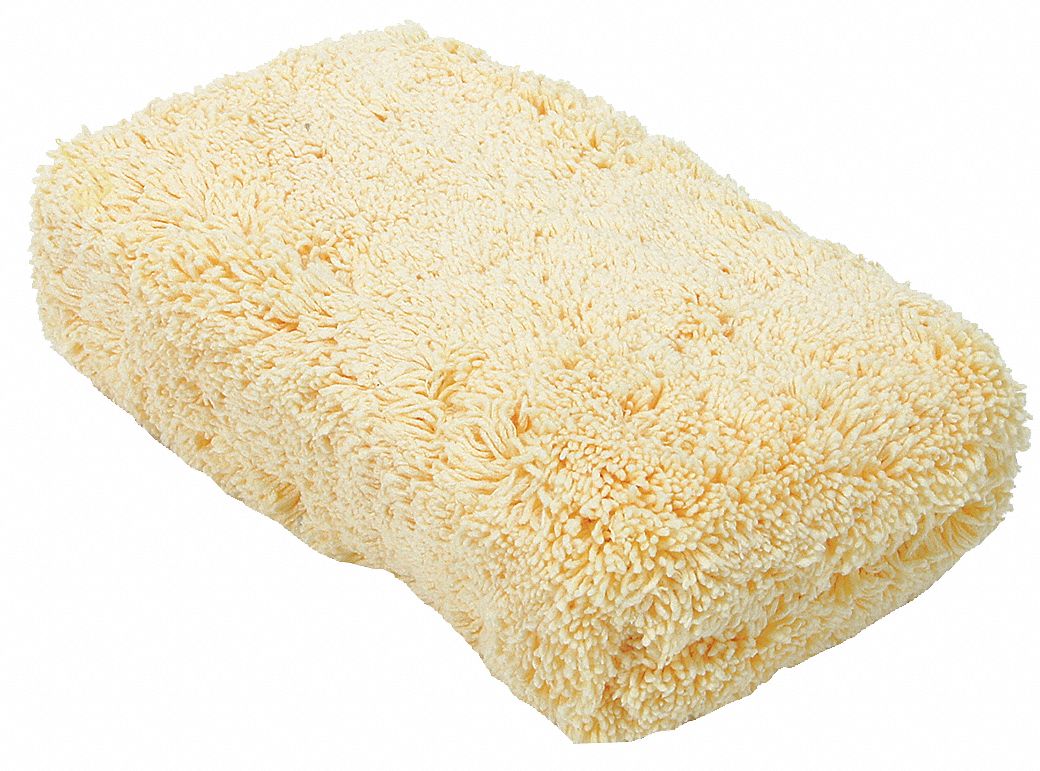 8 1/4 in x 5 in Microfiber Sponge, Chamois, 1EA