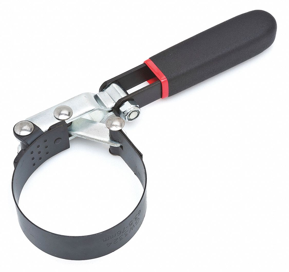 GEARWRENCH, For 3 1/2 in to 3 3/8 in Outside Dia, 3 1/2 in Handle Lg, Oil  Filter Wrench - 2ZPK2