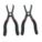 PUSH PIN PLIER SET, 2 PLIERS, DELUXE CUSHION GRIP, MANUAL, ERGONOMIC
