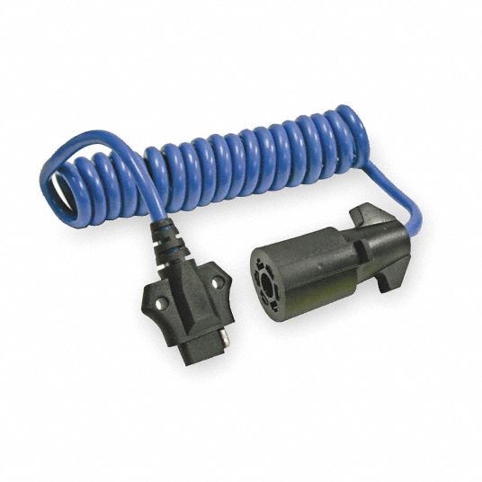 REESE Plastic Trailer Adapter With Coil Cable with 7Way Blade Vehicle