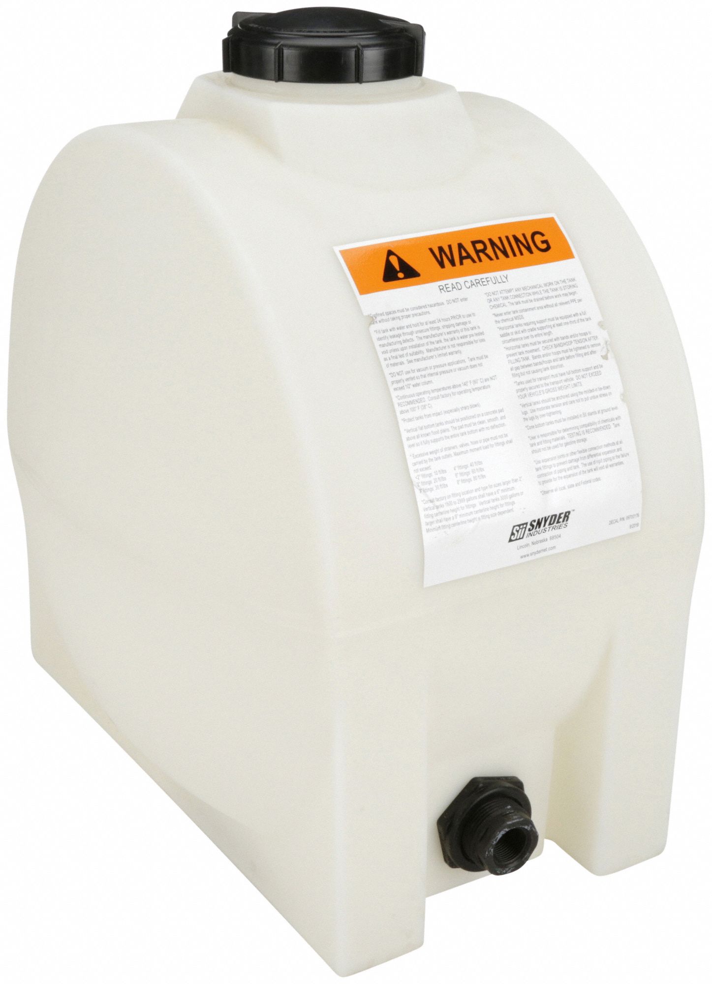 SNYDER INDUSTRIES TANK STORAGE HORIZONTAL LEG 30 GAL - 19413