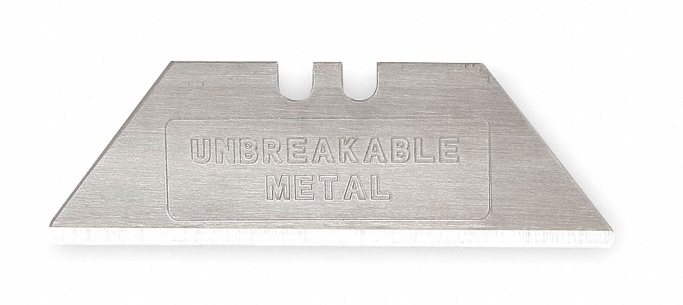 UNBREAKABLE SAFETY BLADE,2-1/4" L,PK5