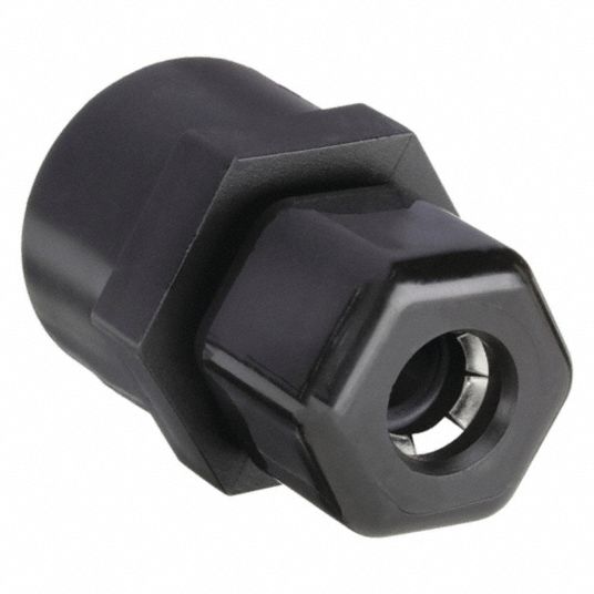 Polypropylene, For 3/8 in Tube OD, Female Connector - 2ZTD1