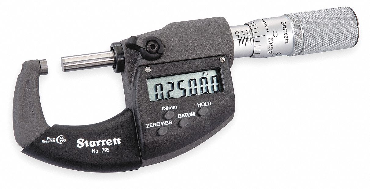 ELECTRONIC MICROMETER, CE COMPLIANT, CASE INCLUDED