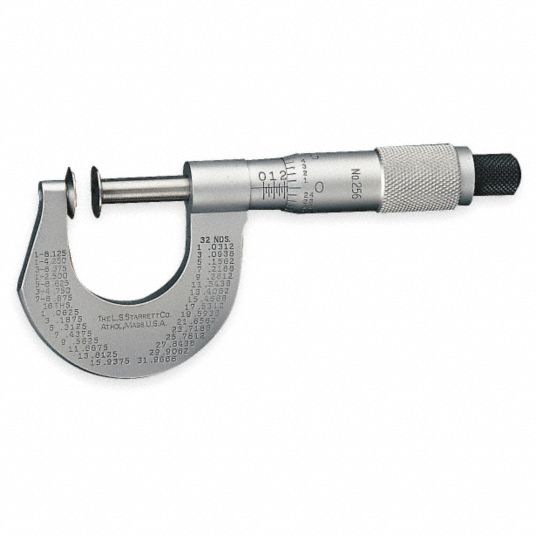 Starrett Digital Disc Micrometer Operation Type Mechanical Range 0 In