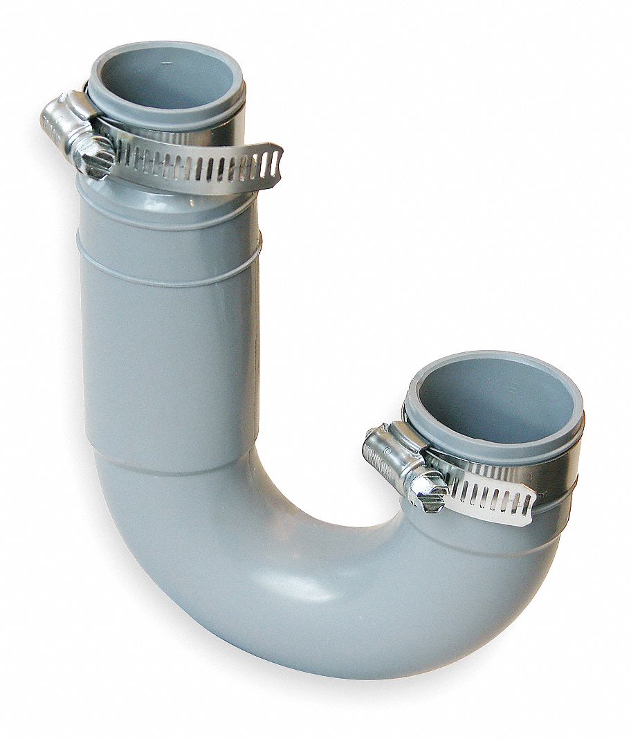 GRAINGER APPROVED Flexible PTrap PVC, 1 1/4 in For Nominal Pipe Size