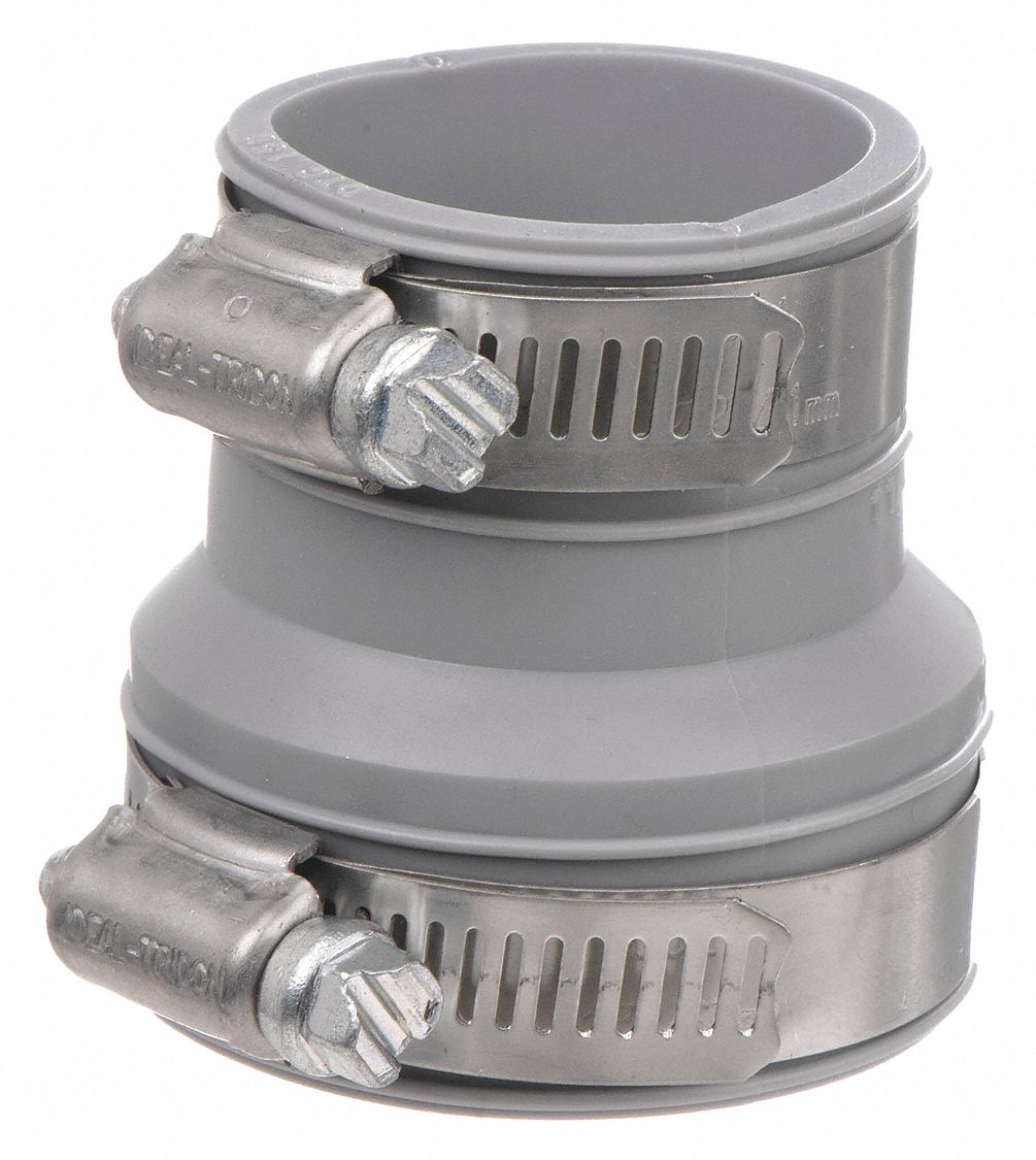 PVC, For 1 1/4 in_2 in Pipe, Flexible Coupling 2ZU13DTC215 Grainger