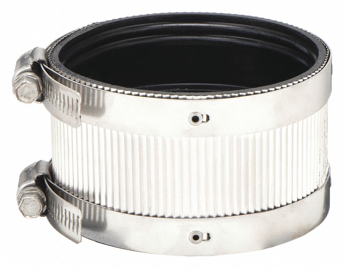 Neoprene, For 3 in Pipe, No Hub Coupling - 2ZU21|DXNH156-33