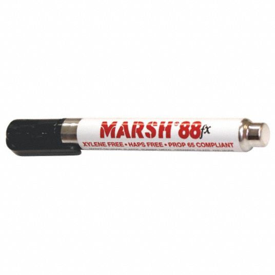 Permanent Industrial Marker, Ink-Based, Blacks Color Family, Medium Tip ...