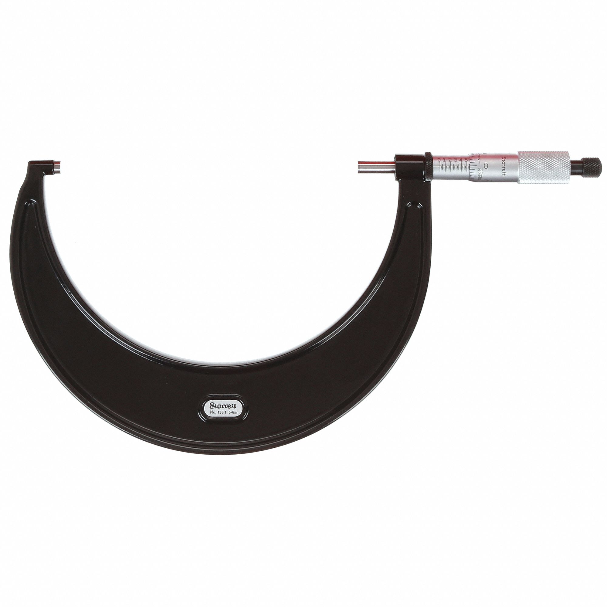 MICROMÈTRE EXTÉRIEUR MÉCANIQUE, PO, GAMME DE 5 À 6 PO, PRÉCISION +/- 0,001, CARBURE