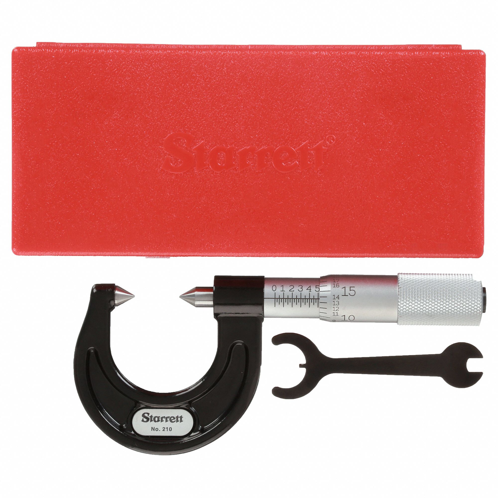 STARRETT Digital Screw Thread Micrometer Mechanical, 0 in to 0.875 in