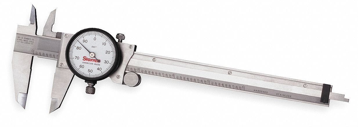 40 Inch Stainless Steel Dial Caliper NO Upper Jaw 0.001 Inch Graduation 