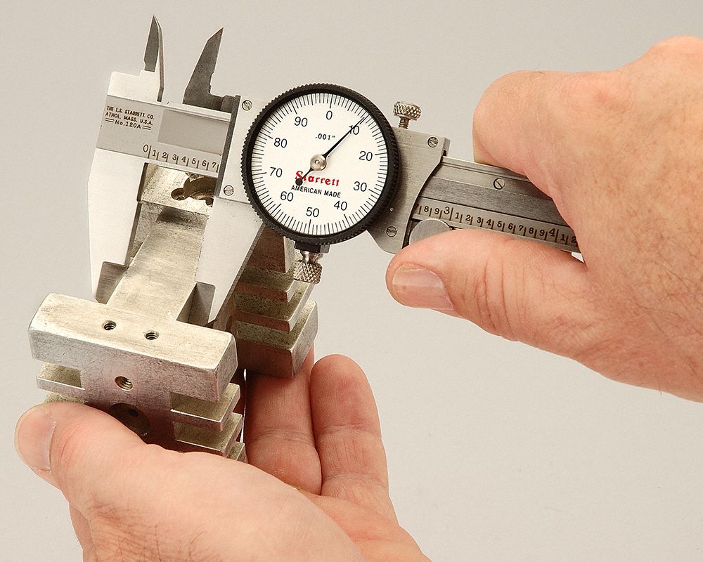 STARRETT Dial Caliper 0 in to 6 in Range, +/0.001 in Accuracy, 0.001