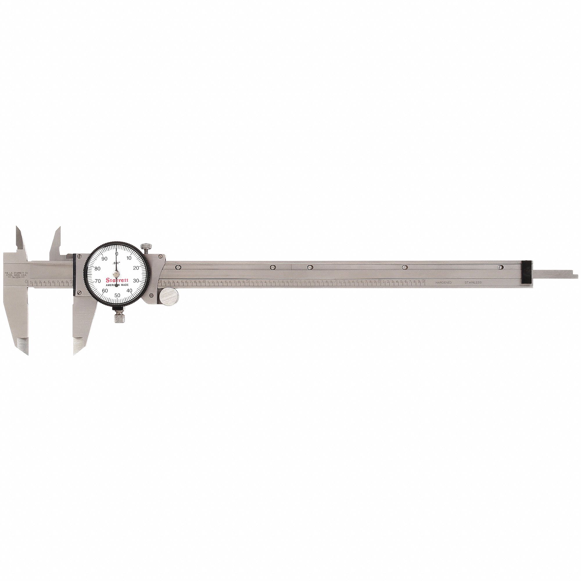 DIAMETER CALIPER, 0 IN TO 9 IN RANGE, 01 IN DIAMETER GRADUATION, 4-WAY, WHITE