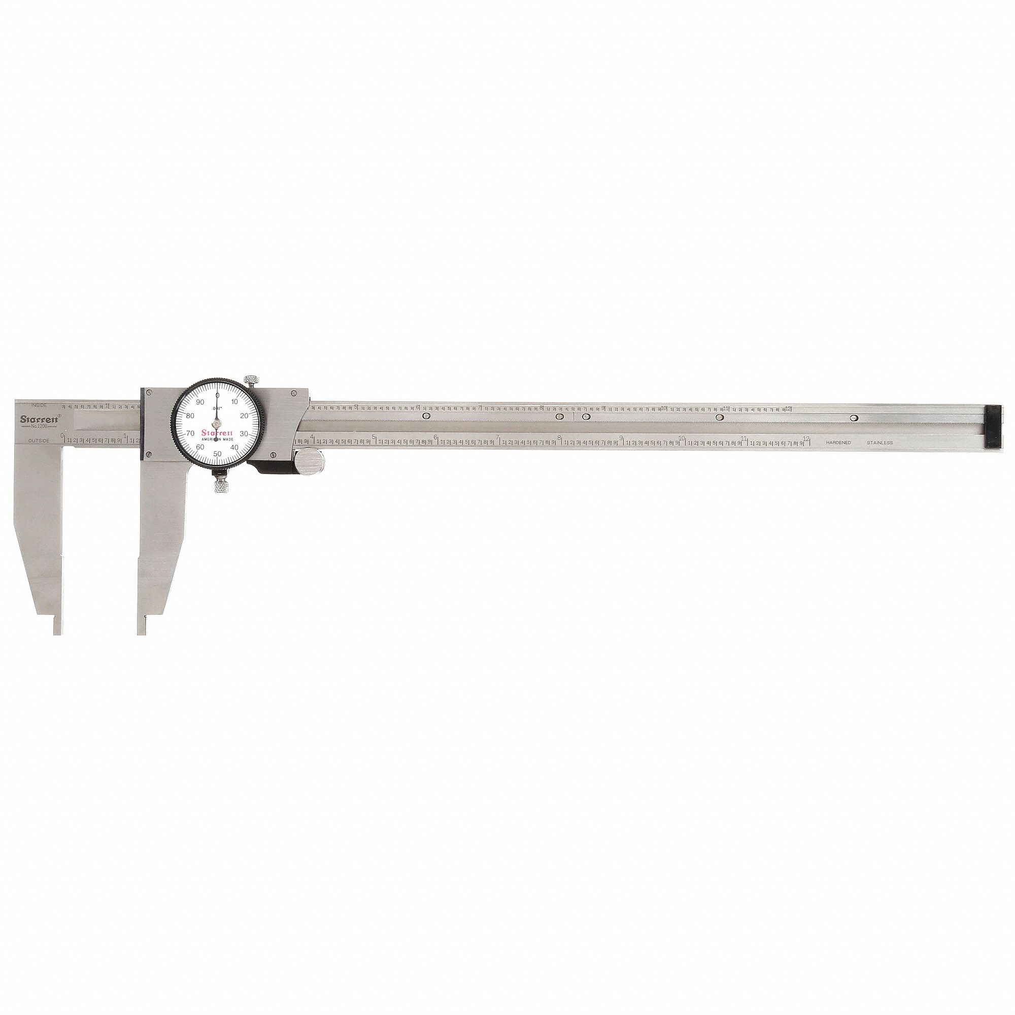 DIAMETER CALIPER, 0 TO 12 IN RANGE, 01 IN DIAMETER GRADUATION, INSIDE, OUTSIDE