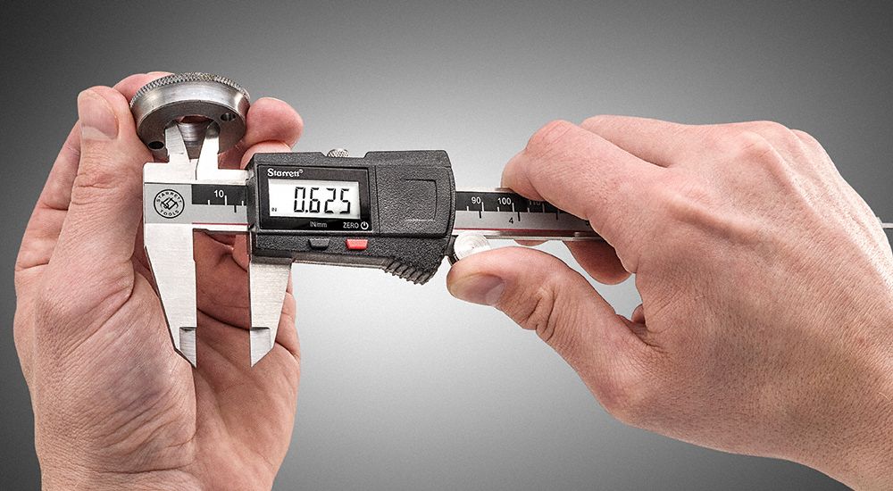 STARRETT 4Way Digital Caliper, Range 0 in to 6 in, 0 mm to 150 mm, IP