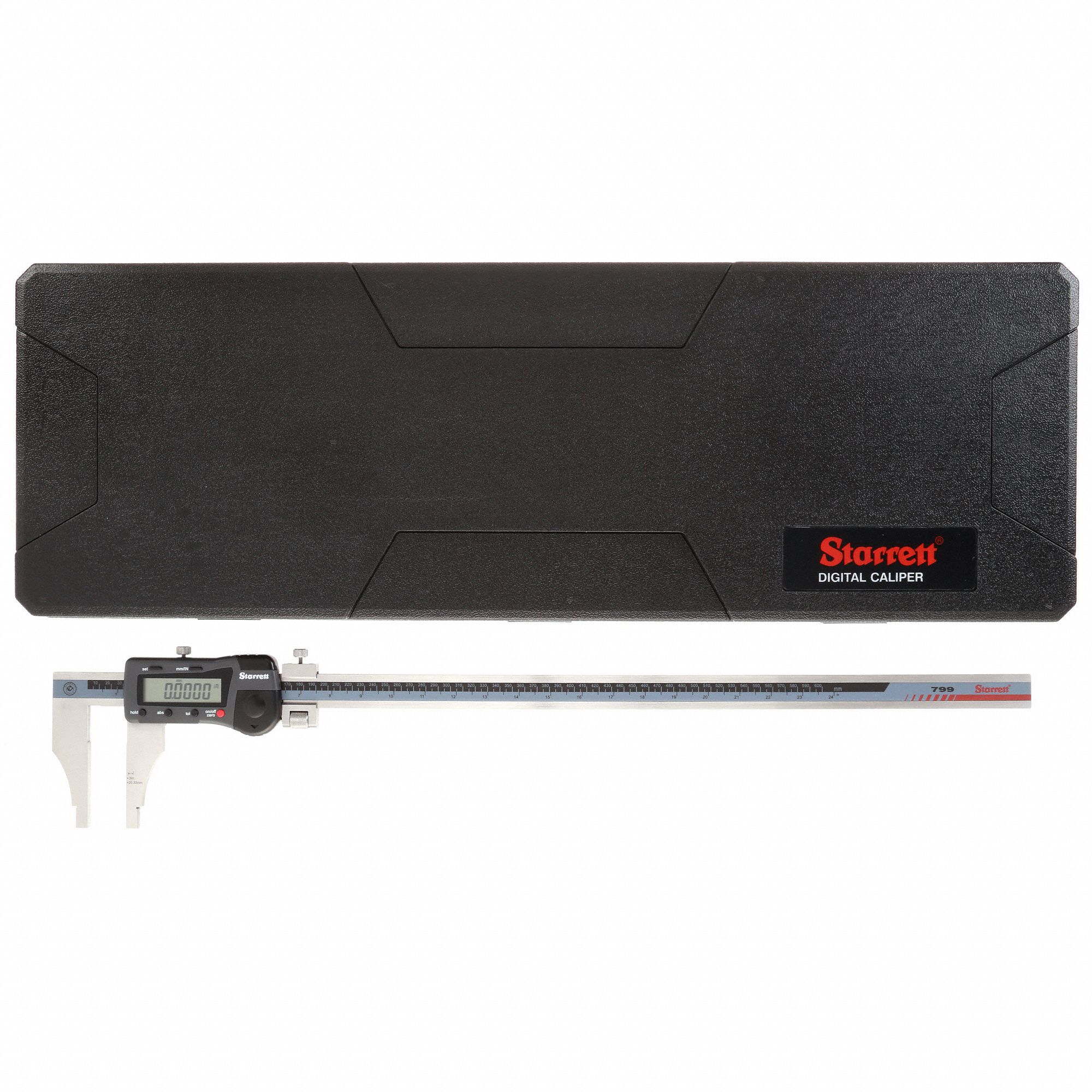 STARRETT Long Range Digital Caliper 0 in to 24 in/0 to 600 mm Range, ±