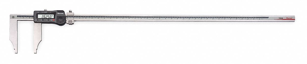 LONG RANGE DIGITAL CALIPER, 0 TO 40 IN/0 TO 1,00MM RANGE, +/-03 IN/+/-0.07MM ACCURACY