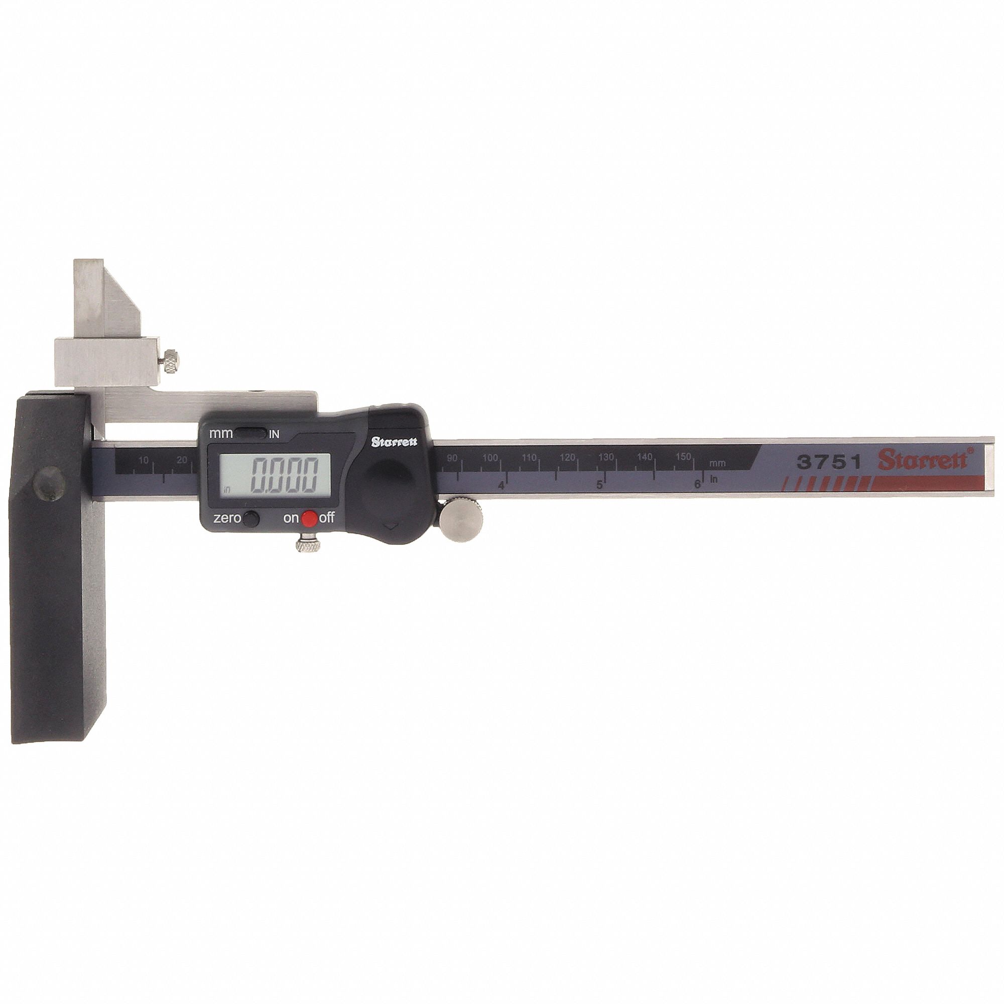 STARRETT, 0 in to 6 in /0 mm to 150 mm, Inch/Metric, Digital