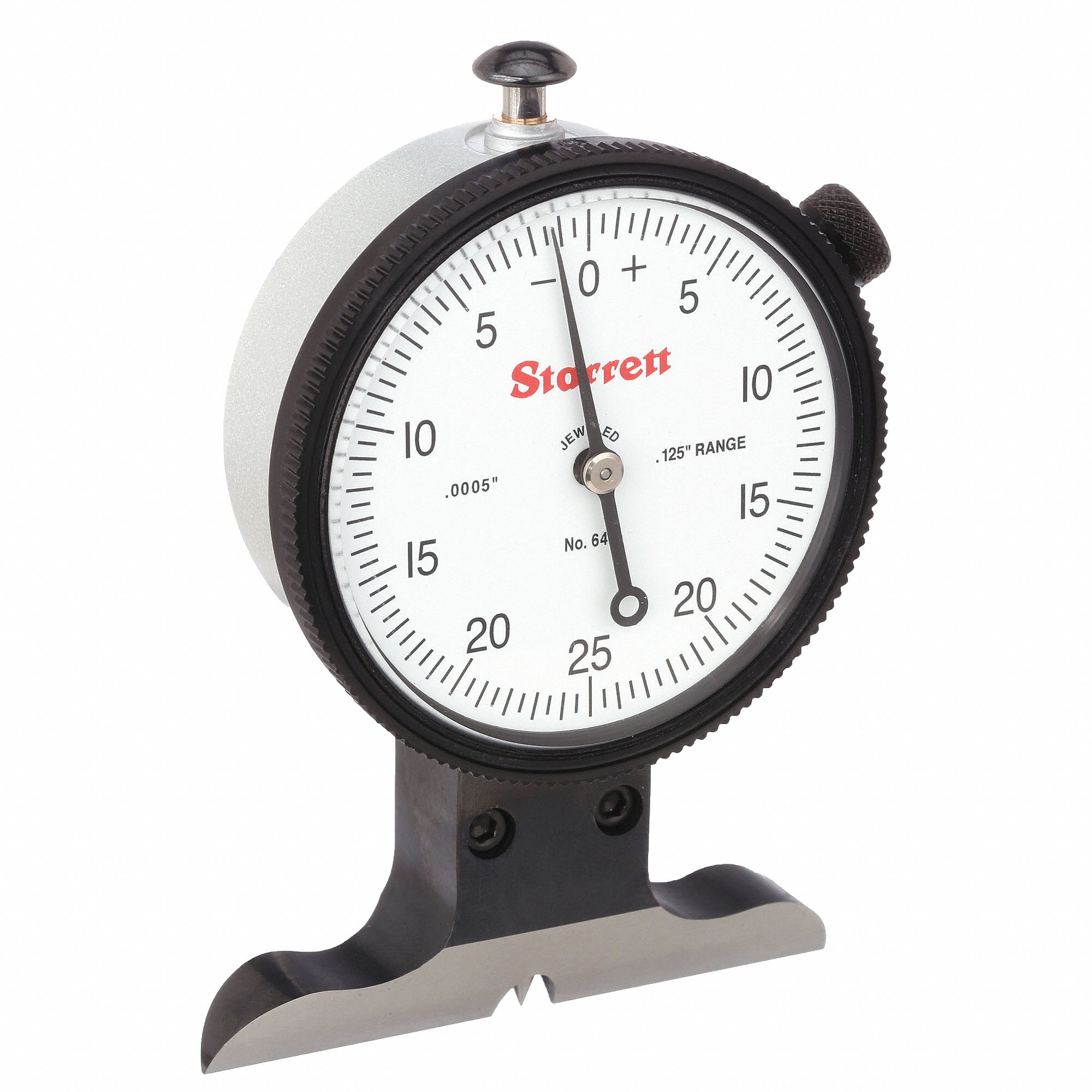 DIAMETER DEPTH GAUGE, 0 IN TO 0.125 IN RANGE, +/-01 IN ACCURACY, 005 IN GRADUATIONS