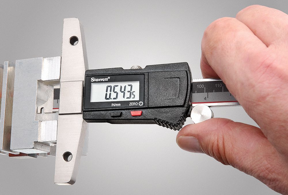 STARRETT Digital Depth Gauge, Depth Gauge Type Adjustable, Range 0 in