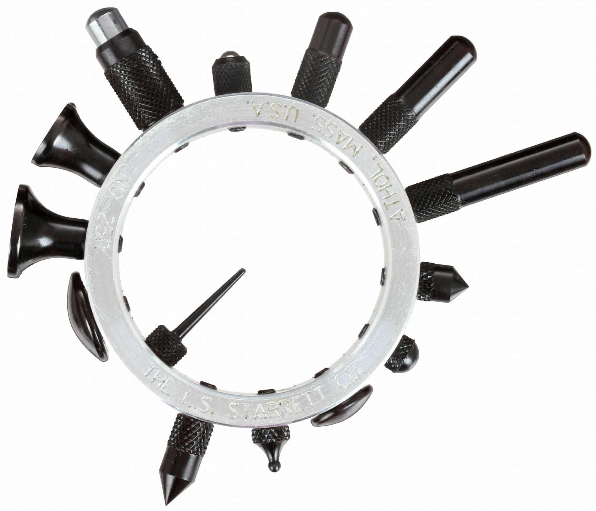 STARRETT, 14 Pieces, Steel Contact Point, Contact Point Set 2ZUJ325R