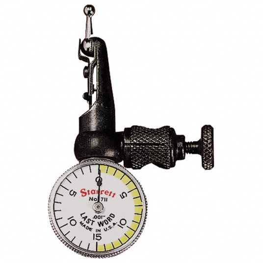 STARRETT Item SwivelHead Dial Test Indicator, Test Indicator Style
