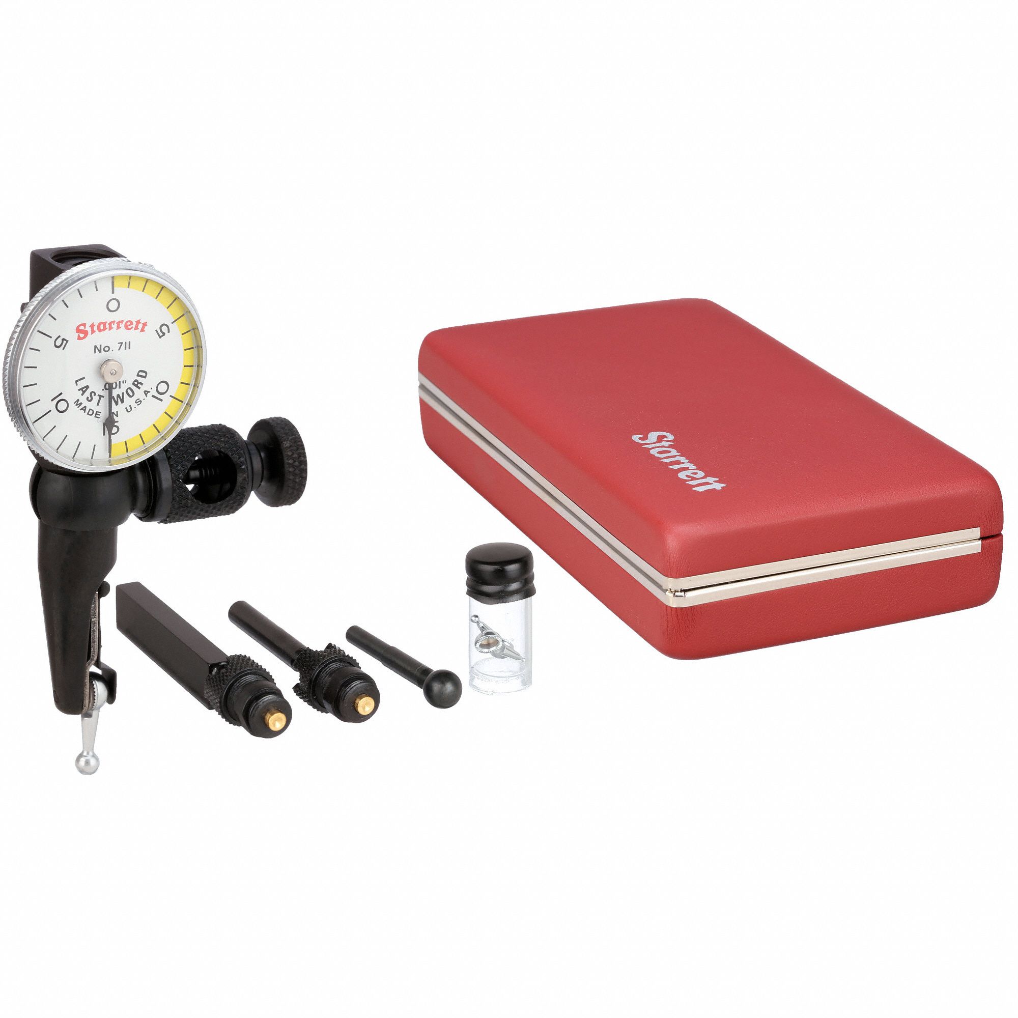 STARRETT Item SwivelHead Dial Test Indicator, Test Indicator Style