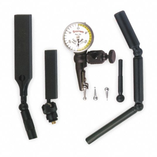 STARRETT SwivelHead Dial Test Indicator, Horizontal Indicator Style