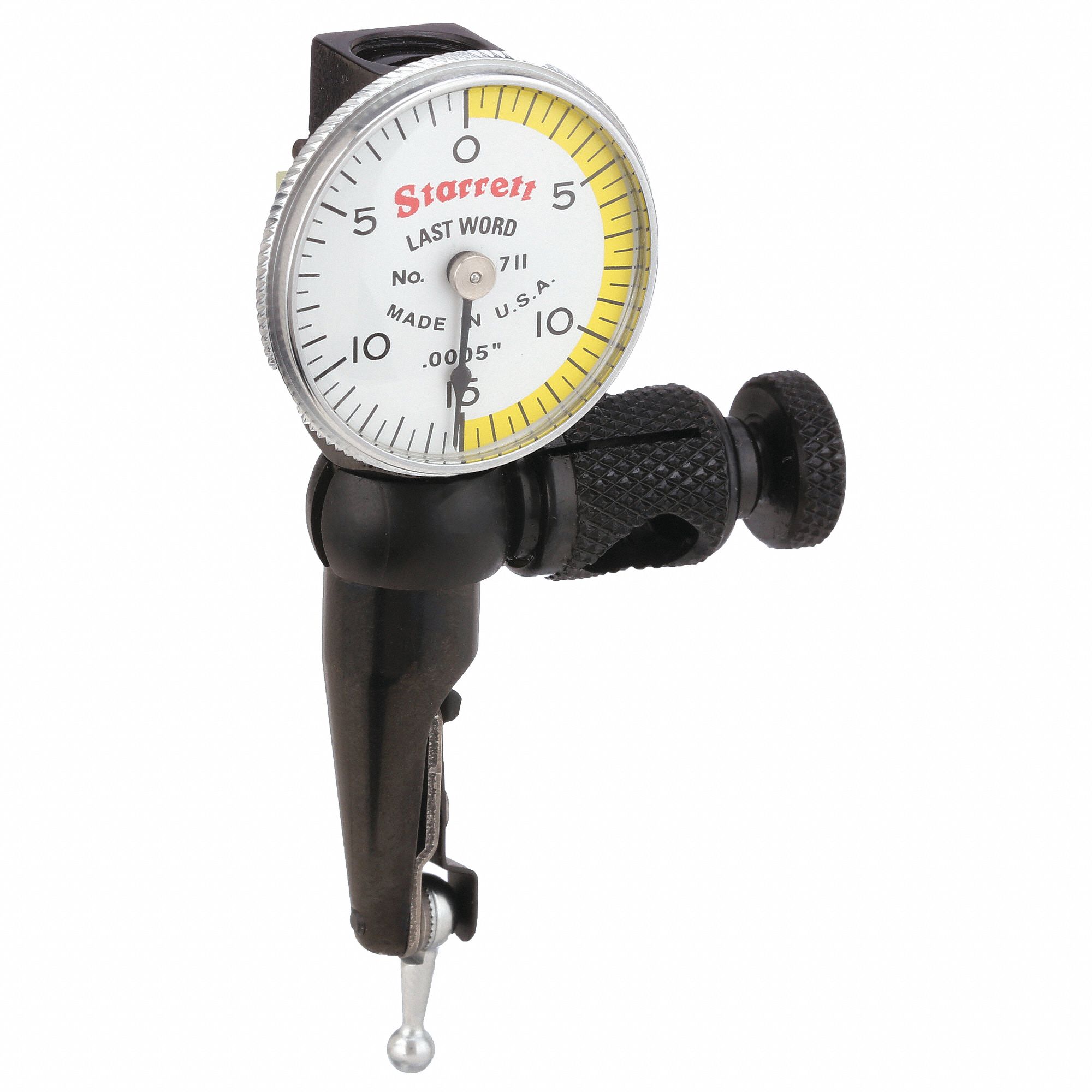STARRETT, Swivel Head, 0 in to 0.03 in Range, SwivelHead Dial Test