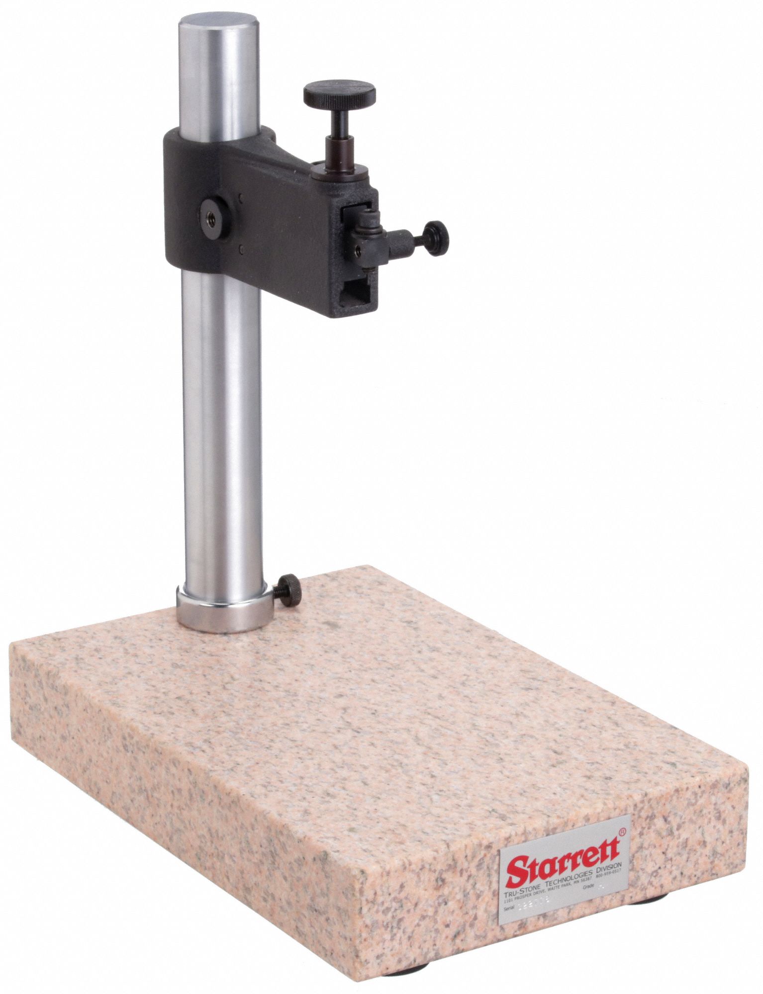 INDICATOR/COMPARATOR STAND, GRANITE BASE, 8 IN X 12 IN X 2 IN BASE SIZE