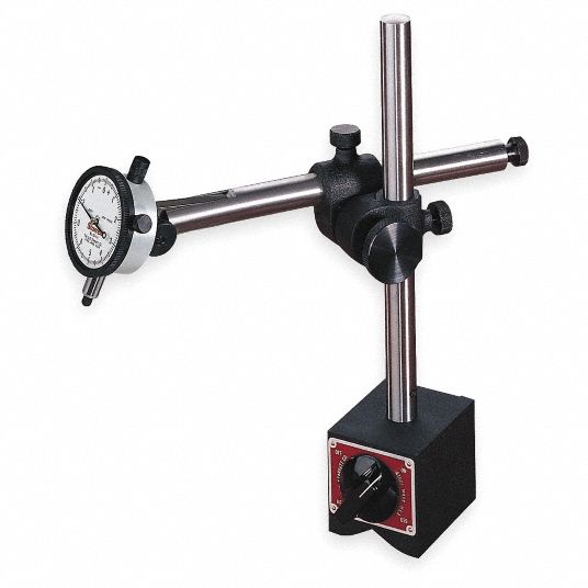 STARRETT Dial Indicator & Mag Base Set: 0 in to 0.125 in Range ...