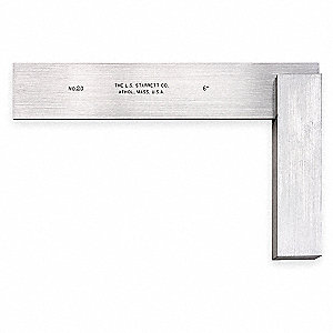 PRECISION STEEL SQUARE, 1 PIECES, 3 IN X 2⅜ IN OUTSIDE DIMENSIONS, STAINLESS STEEL