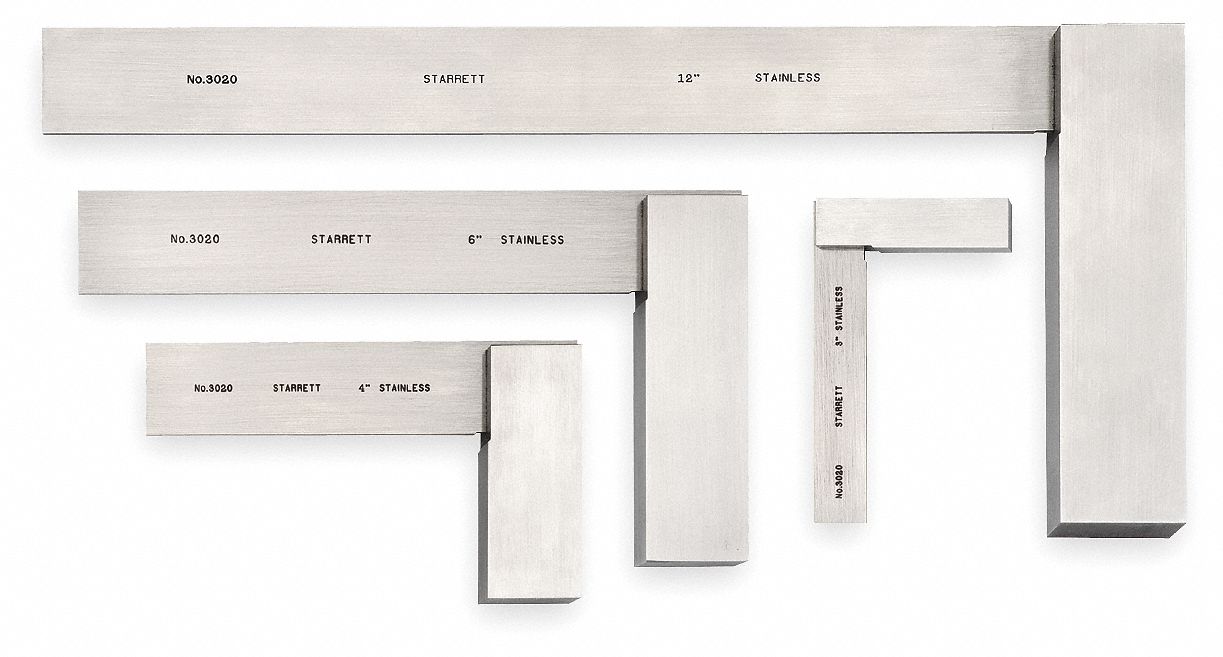 2ZUU1 - Precision Steel Square Set 4 Pc