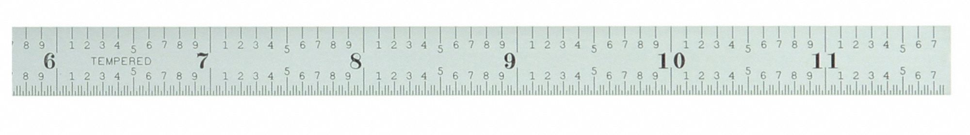 STARRETT Steel Rule, Flexible: 34, 10ths/1/2mm/50ths/mm, 11 3/4 in Lg ...