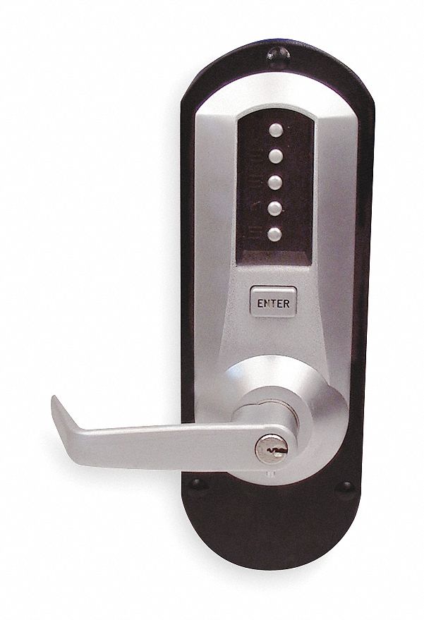 CODACE Keyless Entry Door Lock with Keypad Door Knob, Double Sided Keypads  Door Lock with Handle, Digital Code Combination Door Lock, Mechanical Gate