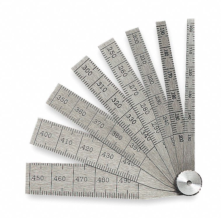 Taper Gauge Set Graduations 0.001 in