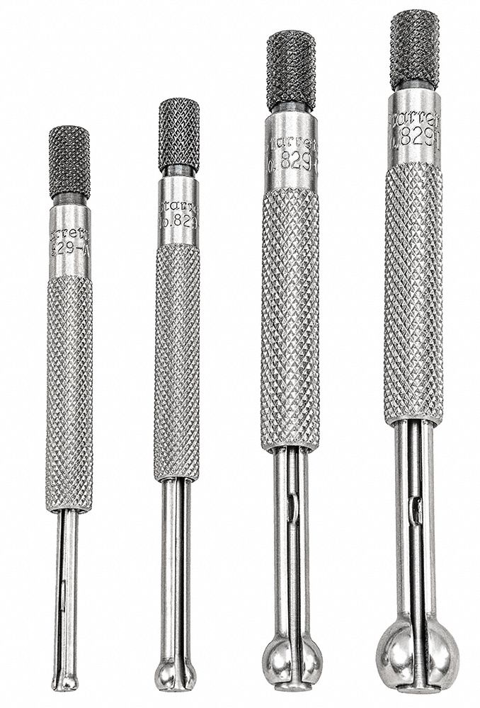 STARRETT Small Hole Gauge Set, Number of Pieces 4, Range 0.125 in to 0.